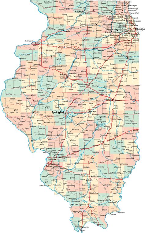 Illinois Maps And State Information