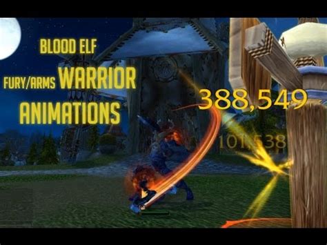 Blood Elf Warrior Animations From Legion Wow