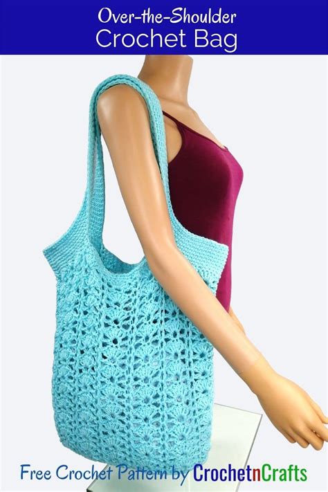 Over The Shoulder Crochet Bag ~ Free Crochet Pattern