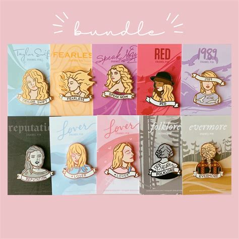 Taylor Swift Enamel Pin Lot