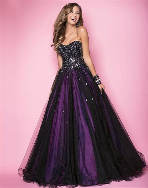 25 Astonishing Ideas Of Black Wedding Dresses Purple Prom Dress Dark