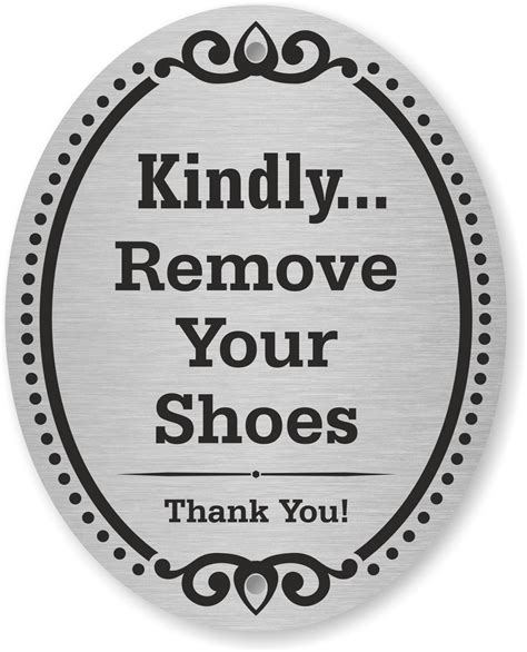 Please Remove Your Shoes Sign Printable