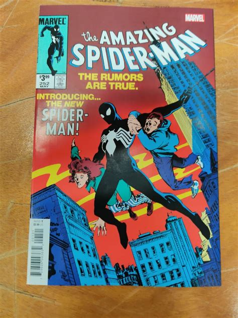 Amazing Spider Man 252 Nm Facsimile Black Suit Marvel Comics Comic