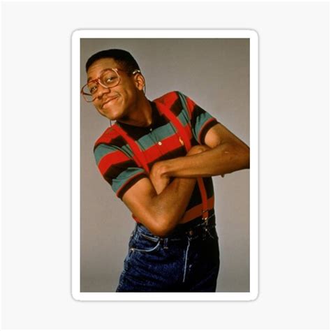 Jalaal White Steve Urkel Sticker For Sale By Parsshop Redbubble