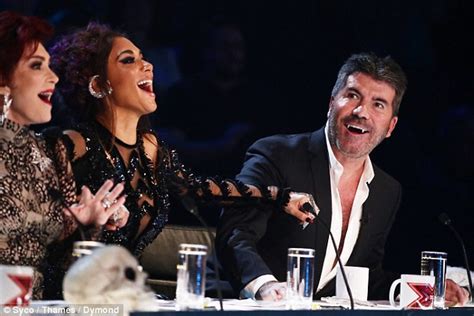 Simon Cowells Fake Fangs Raise Giggles From The X Factor Audience