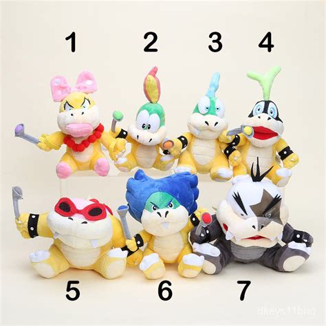 Super Mario Bros Koopa Koopaling Plush Toys Dolls Bowser Wendy Larry Iggy Ludwig Roy