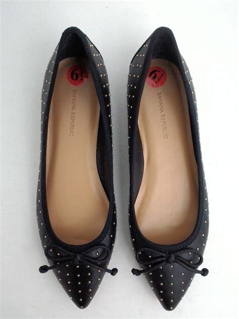 Banana Republic Womens Black Flats Size 65 Prime Shoes And More