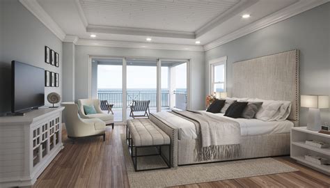 Oceanfront Master Bedroom Rendering Artistic Visions