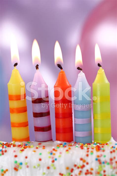 Five Birthday Candles Stock Photo Royalty Free Freeimages