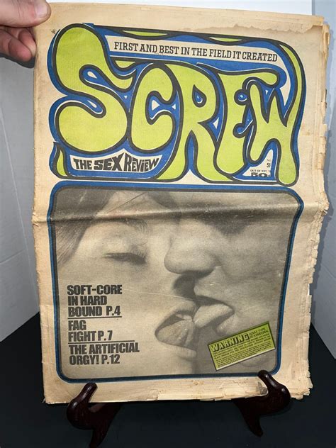 Vintage Screw Magazine Adult Retro Smut Risqué Hippie Etsy