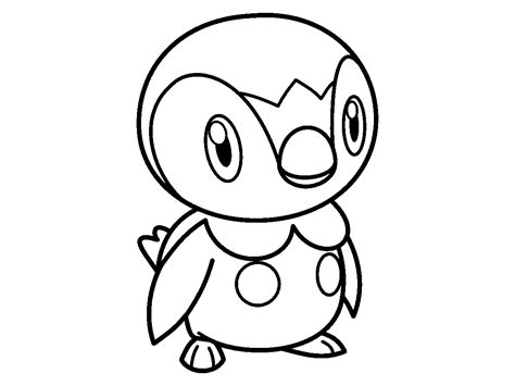 Piplup Pokemon Coloring Page Coloring Home