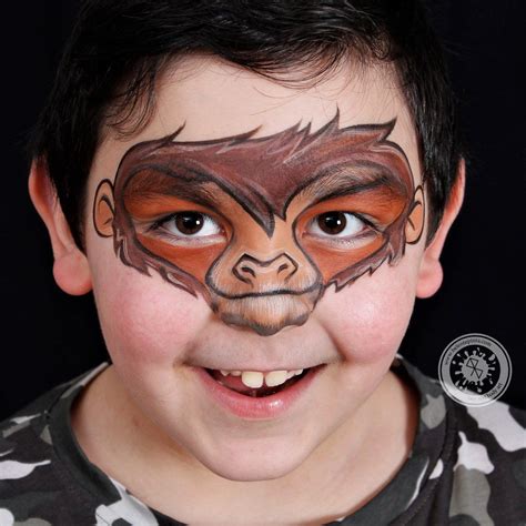 Monkey Face Paint By Belén Te Pinta Face Painting Easy Belly Painting
