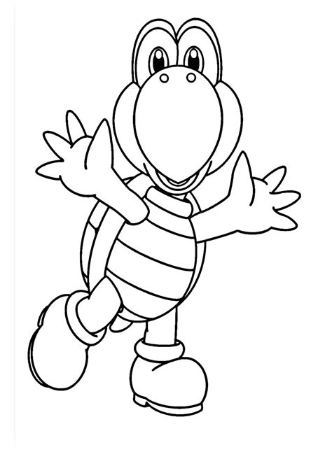 Koopa Troopa From Super Mario Coloring Pages Koopalings The Best Porn
