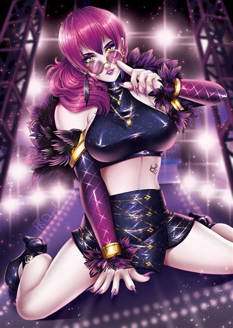 Kda Evelyn A3 Size Poster League Of Legends Succubus Sexy Etsy