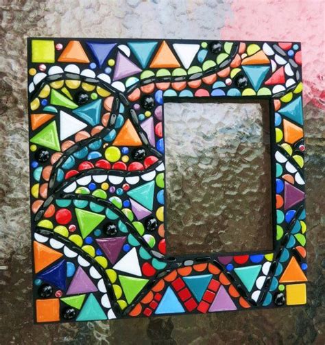 Picture frames get picture glass, right? CUSTOM MOSAIC FRAME - Featuring a Contemporary, Abstract ...