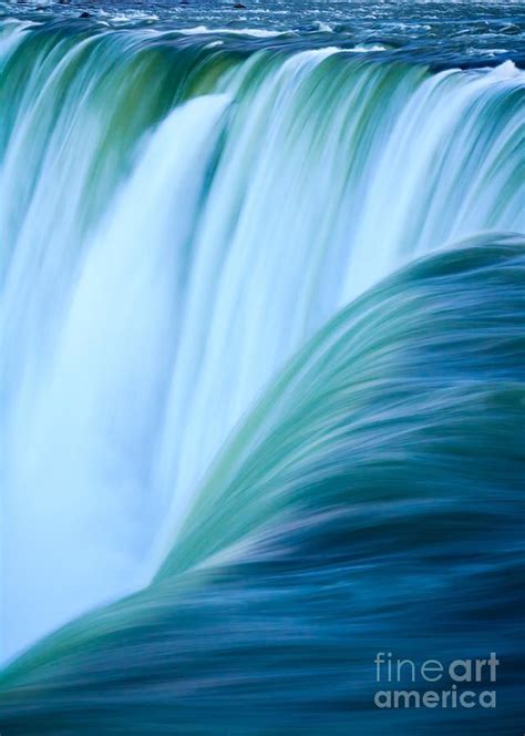 ღღ Turquoise Blue Waterfall Photograph Turquoise Blue Waterfall Fine
