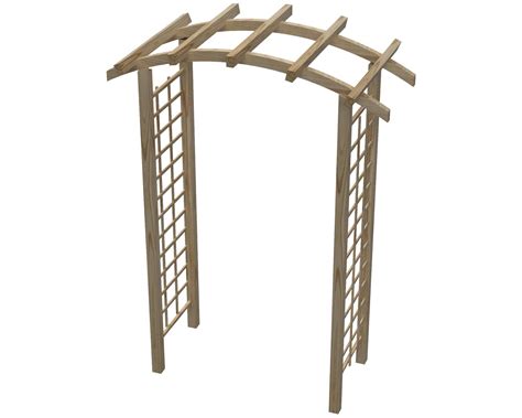 3d Model Wooden Pergola Arch For Garden Vr Ar Low Poly Cgtrader