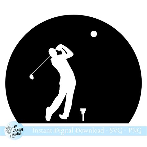 Golf Svg Golfing Svg Png Golfing Graphic Golf Ball File Golf Swing