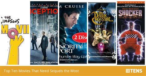 Top Ten Movies That Need Sequels The Most TheTopTens
