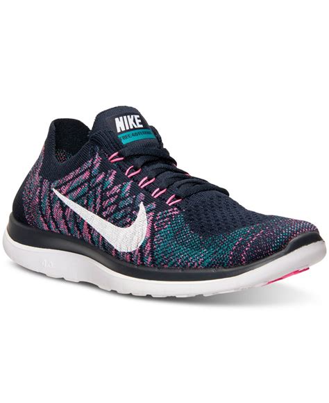Nike Womens Free Flyknit 40 Running Sneakers From Finish Line In