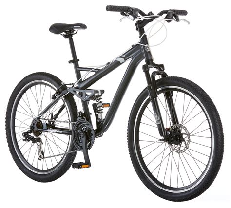 Mongoose Detour Mens Mountain Bike 26 Wheels 21 Speeds Grey