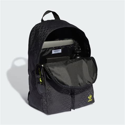 Adidas Trefoil Monogram Jacquard Backpack Black Adidas Uae