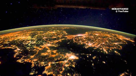 Earth At Night Seen From Space Iss Hd 1080p Originalmp4 Youtube