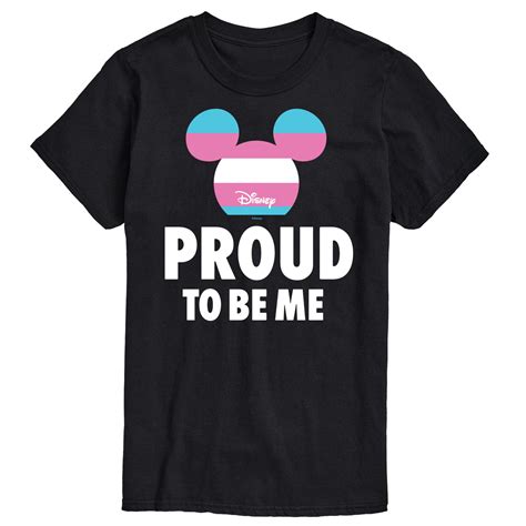 Disney Pride Lgbtq Flag Proud To Be Me Mens Short Sleeve Graphic