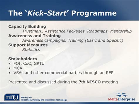 Ppt The ‘ Kick Start Programme Powerpoint Presentation Free