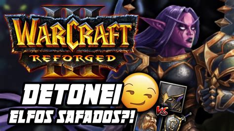 WARCRAFT REFORGED ELFOS MERECEM PERDER Humanos no v WC remaster gameplay em português