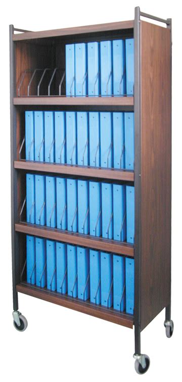 Mobile Chart Rack 40 Space Rolling Binder Cabinet Chart Pro Systems