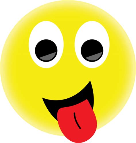 Yellow Smiley Face With Tongue Out Transparent Background Png Png