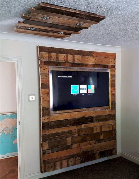 Incredible Wood Pallet Tv Ideas Design And Decor Pallet Walls Wood