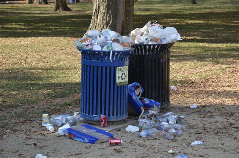 Wastebinsoverflowingonthenationalmallwashingtondc2013 10 06