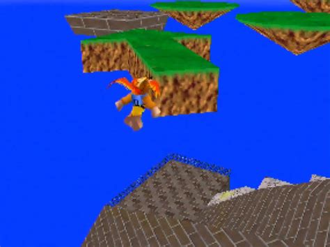Banjo Kazooie In Super Mario 64 Whomps Fortress N64 Squid