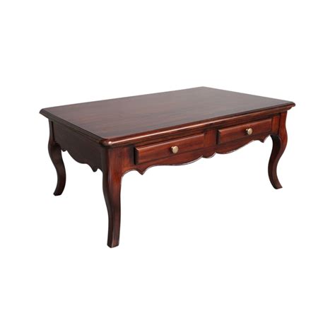 French Style Coffee Table Built With Solid Mahogany Wood Comes With 4