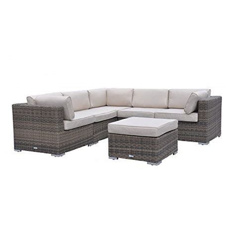 Radeway 6 Piece Patio Furniture Sofa With Protective Covers And Pillows