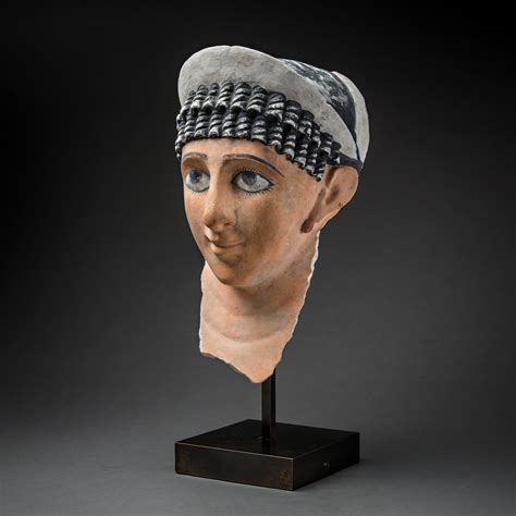 Roman Period Stucco Funerary Masks Of A Woman 2nd Century Ce 3rd Century Ce Barakat Gallery