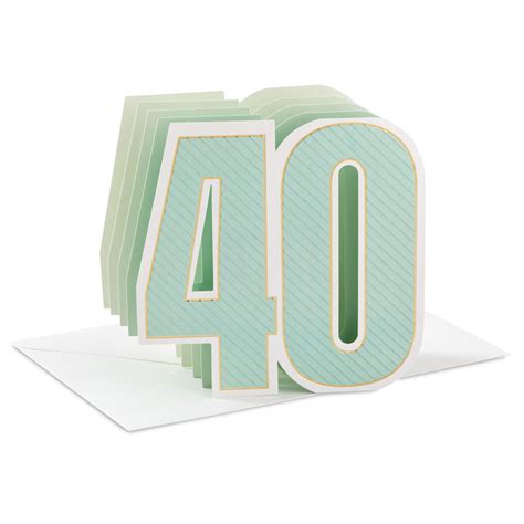 Heres To You 3d Pop Up 40th Birthday Card Greeting Cards Hallmark