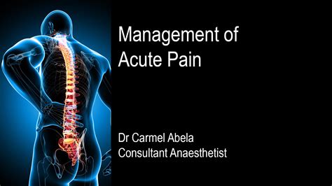 Treating Acute Pain Mycme