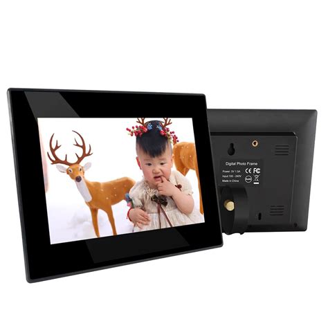 7 inch digital picture frame photo slide show music video playback built in speakers