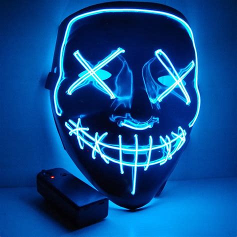 Buy Led Light Mask Up Funny Mask From The Purge