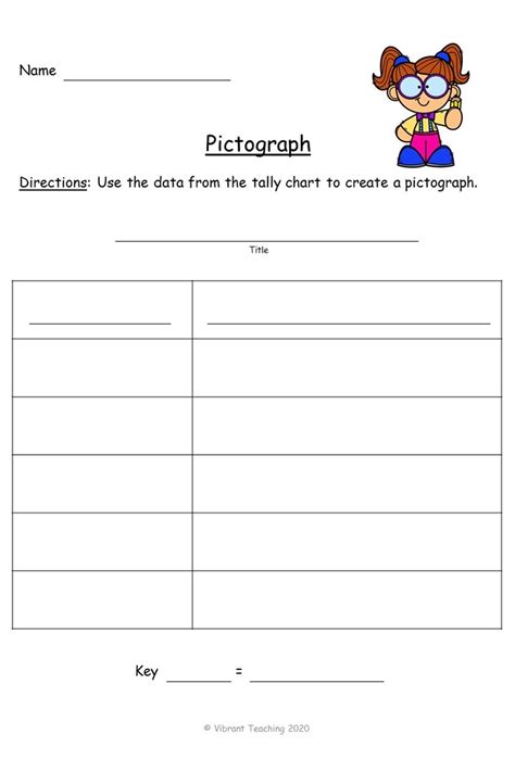 Pictograph Graphing Template Tally Chart Bar Graphs Pictograph
