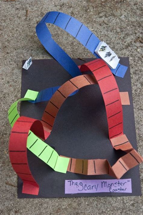 Fun activities for kids rank the park's rides from tallest to shortest. Roller Coaster craft--print verse on papers | Vbs crafts ...