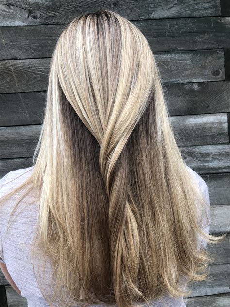 Dark Brown Hair With Light Blonde Highlights Underneath