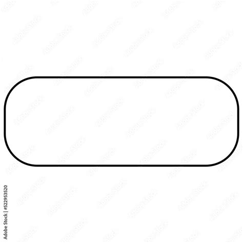 Rectangle Outline With Rounded Corner Background Stock Vector Adobe