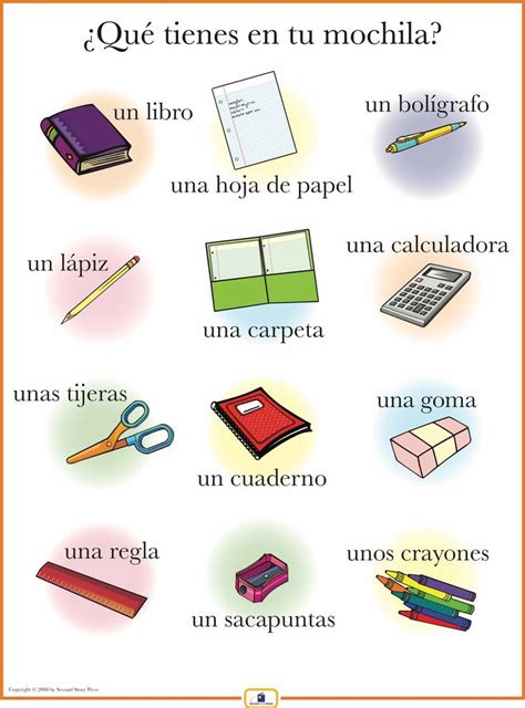 Things In A Classroom In Spanish Jaylinkruwcalderon