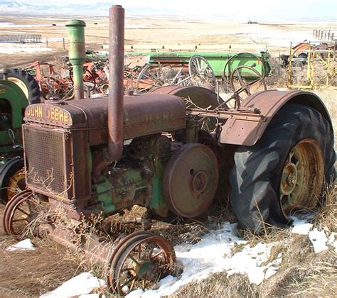 John Deere Model D Unstyled On Rubber Farm Tractor