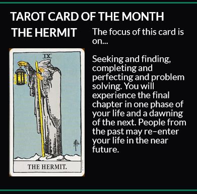 There is nothing that lies outside. Hermit Tarot Card Meaning Explained for the Month of April ...