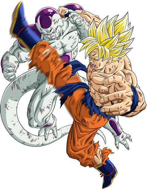 Dbkai Super Saiyan Goku Vs Frieza Render By Xsaiyan On Deviantart